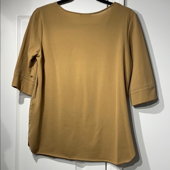 Zara Tan Mixed Suede Top New - Picture 6 of 13